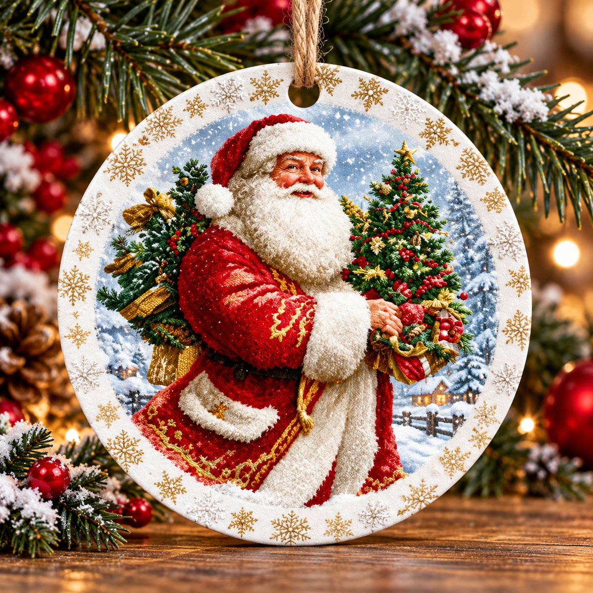 3 Inch Metal Ornament