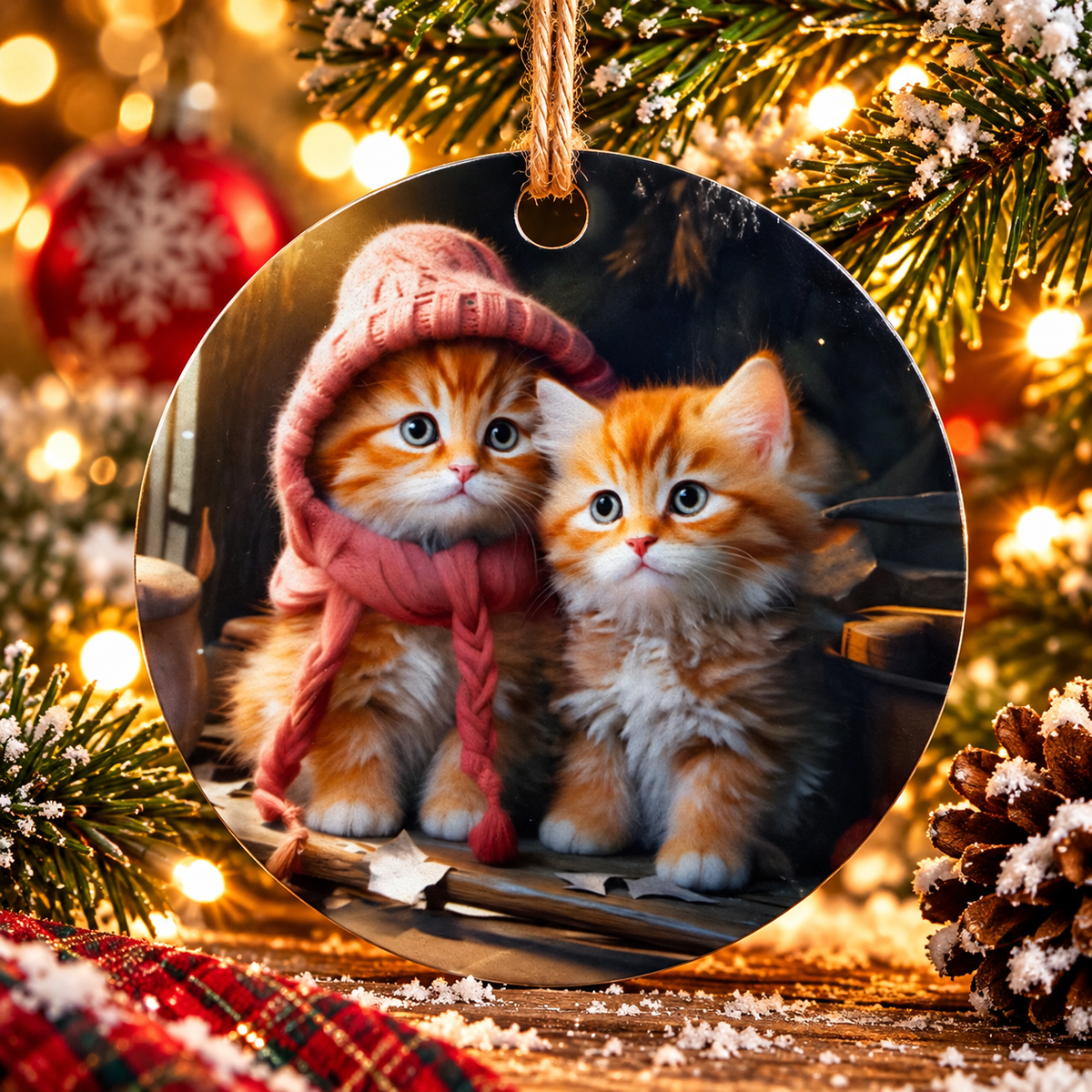 3 Inch Metal Ornament