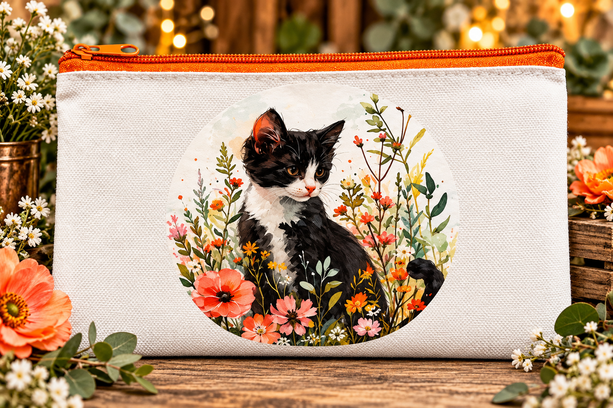 Small Canvas Zipper Bag