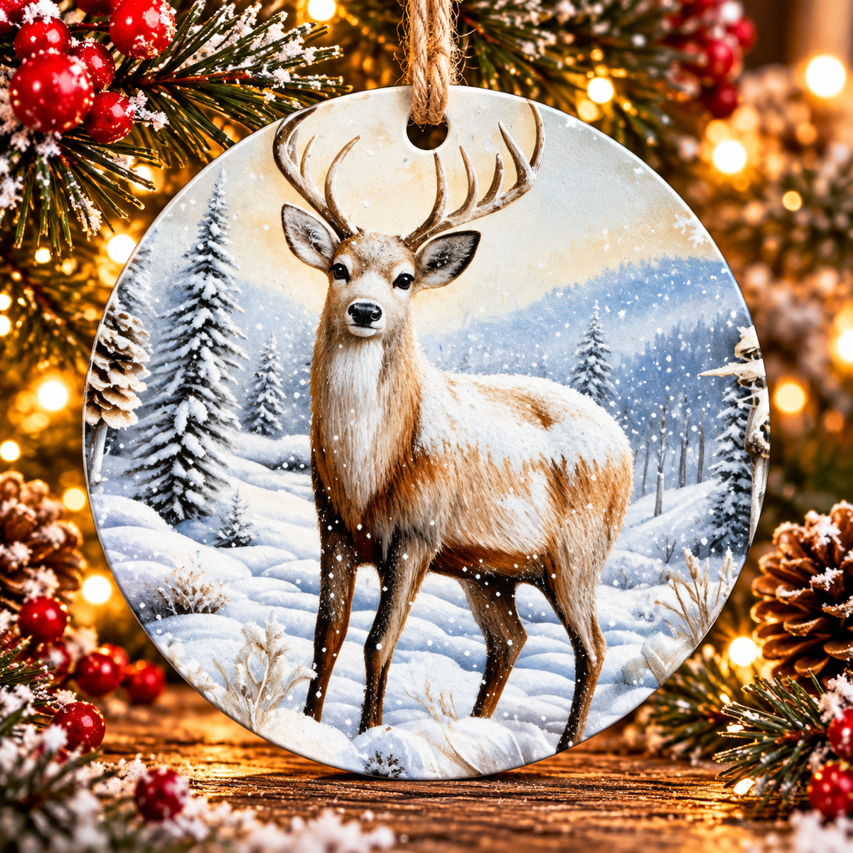 3 Inch Metal Ornament