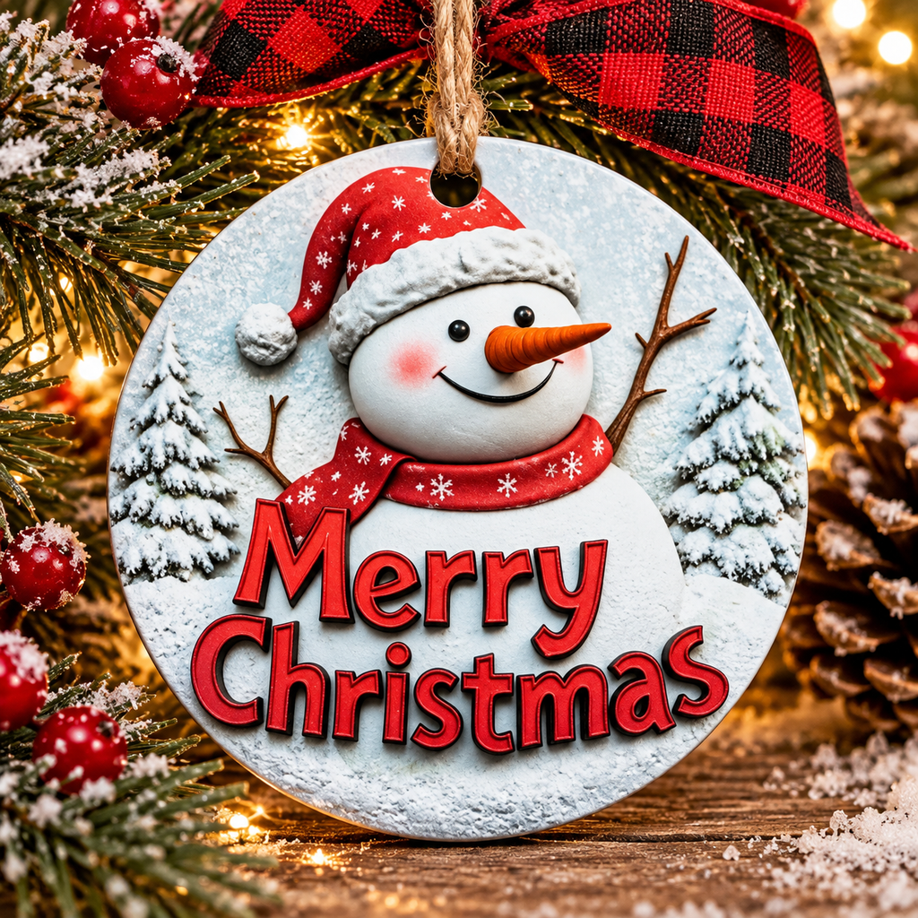 3 Inch Metal Ornament