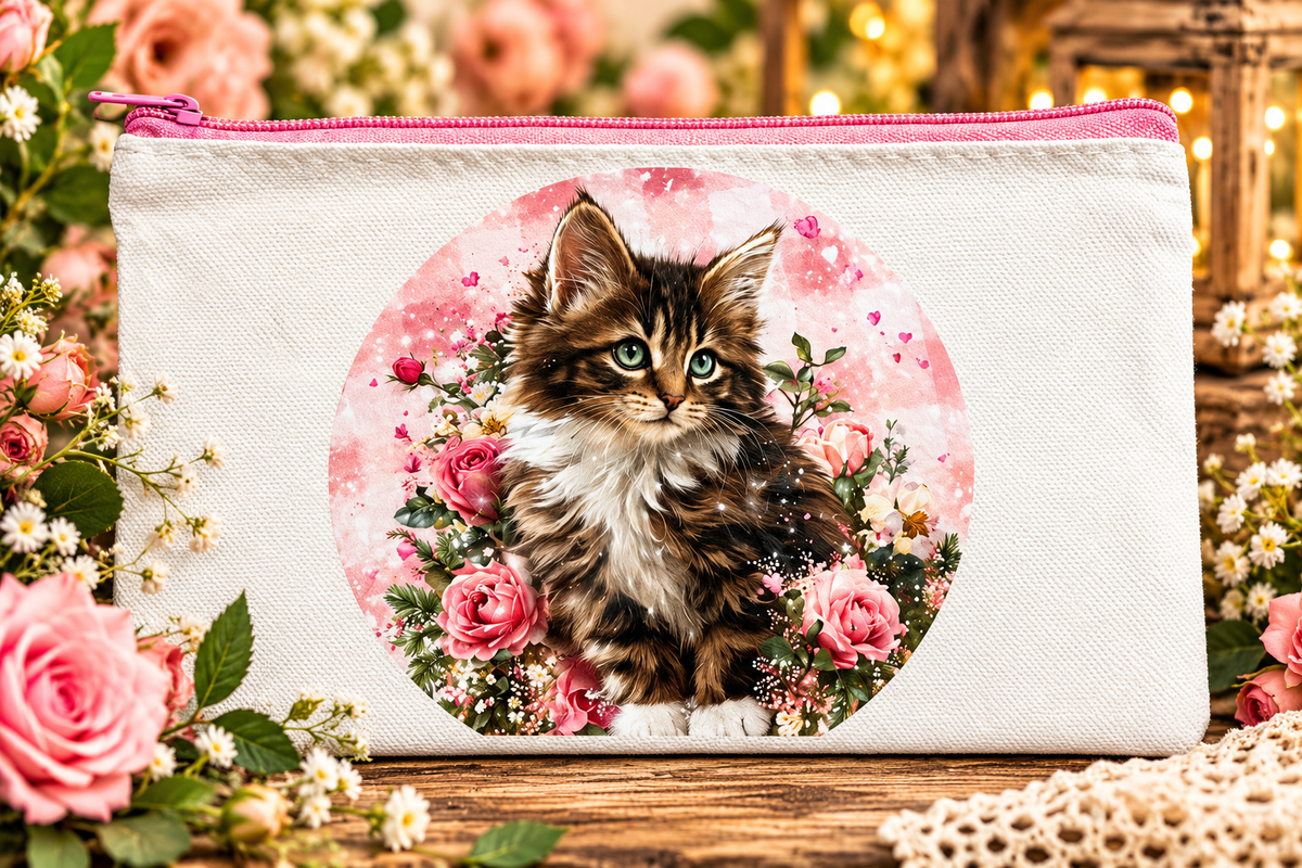 Small Canvas Zipper Bag