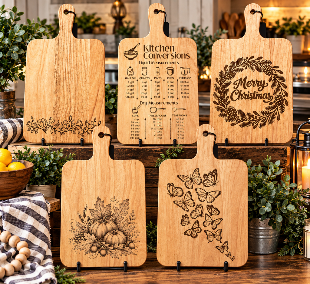 Wooden Laser Engraved Cutting Boards