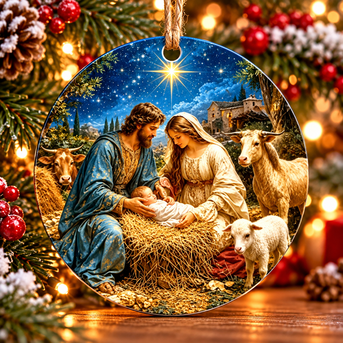 3 Inch Metal Ornament