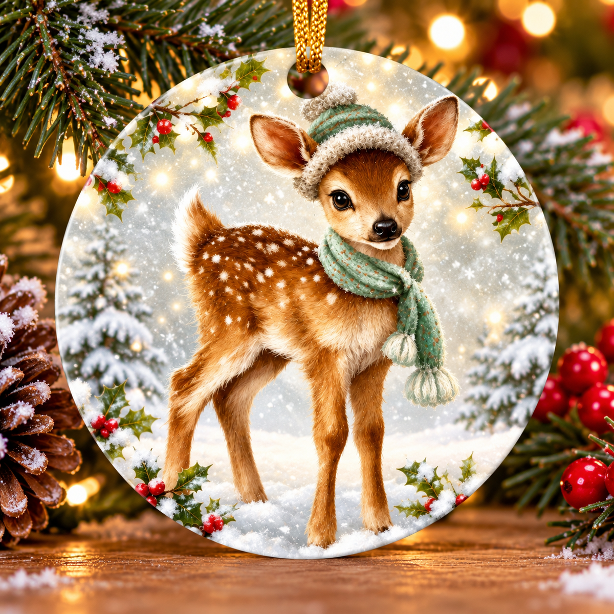 3 Inch Metal Ornament