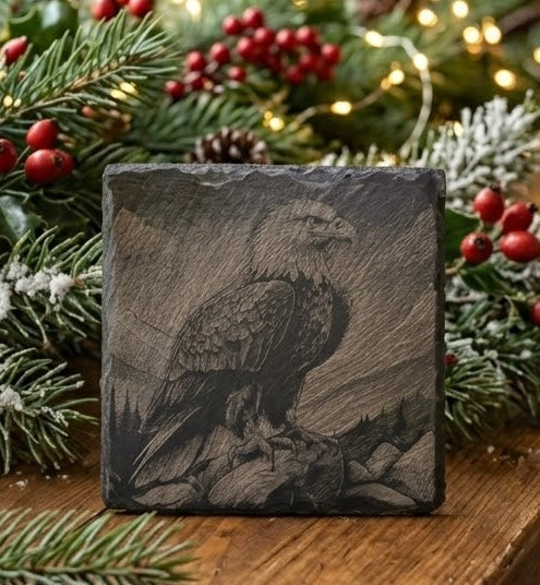 Slate Laser Engraved Coaster