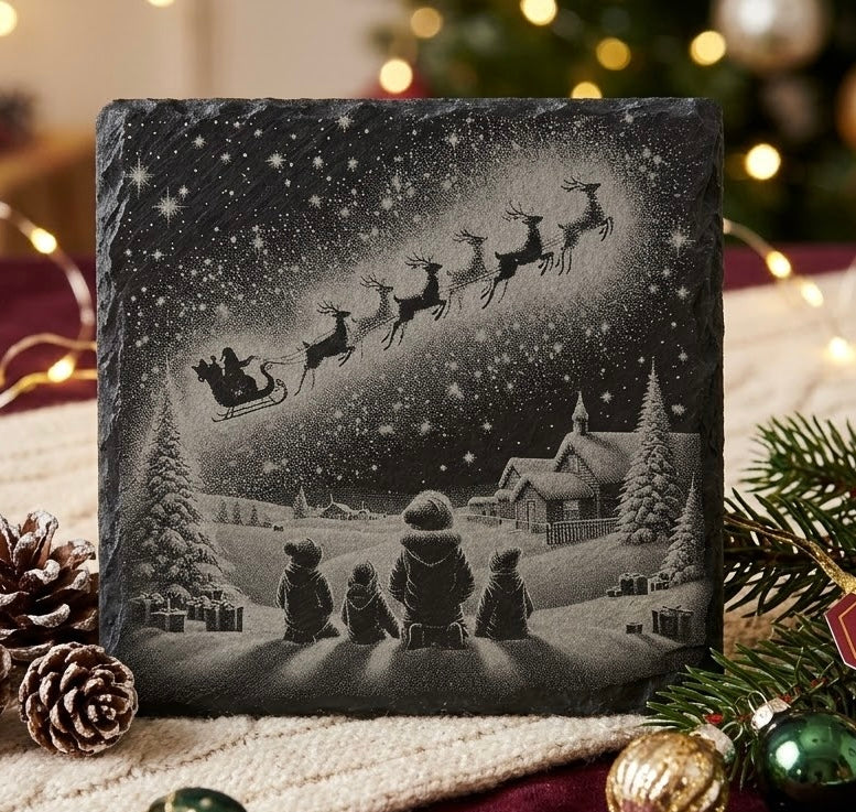 Slate Laser Engraved Coaster