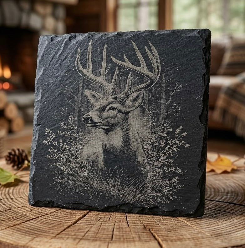 Slate Laser Engraved Coaster